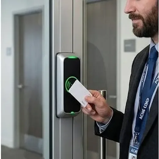 Contrôle d'accès badge RFID entreprise